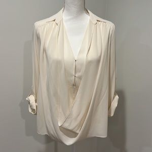 Alice + Olivia Long sleeve Cream blouse
